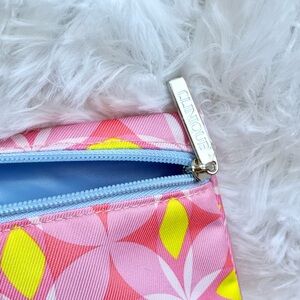 Clinique Pink and Yellow Floral Bag